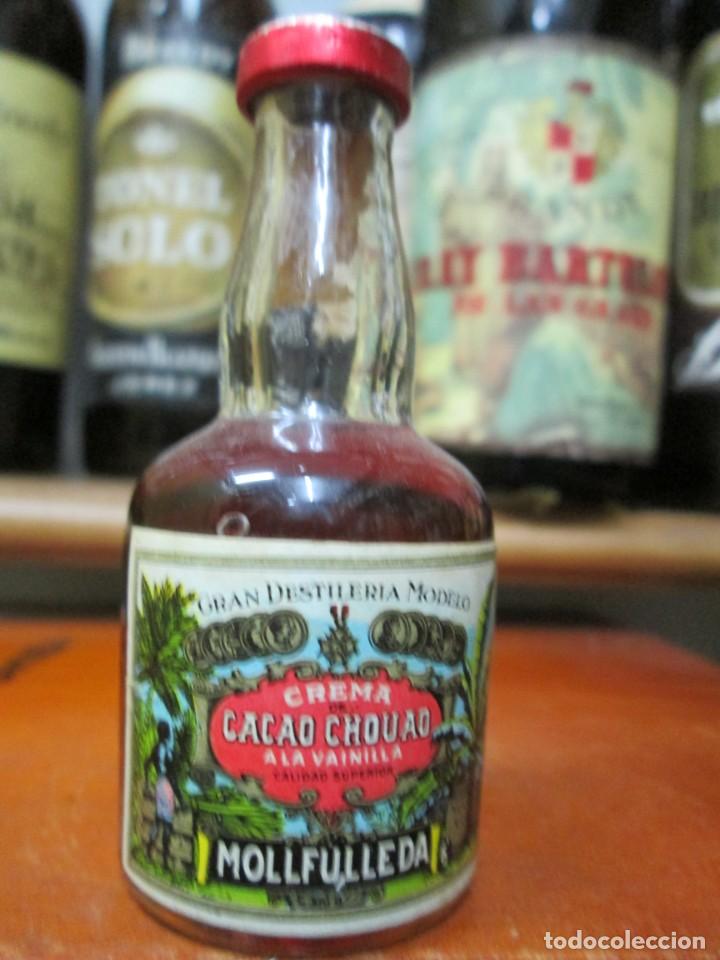 Collectionnisme de vins et liqueurs: ANTIGUO BOTELLIN, CACAO CHOVAO A LA VAENILLA 10 CM ALTURA