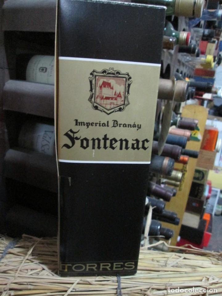 Coleccionismo de vinos y licores: ANTIGUA CAJA VACIA BRANDY CO&Ntilde;AC, FONTENAC