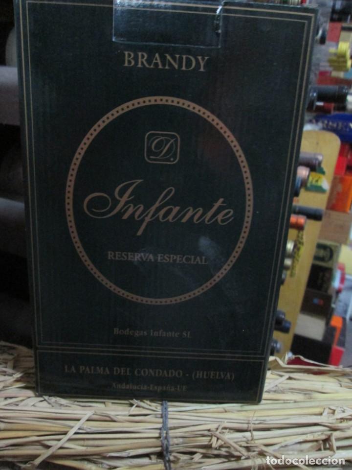Coleccionismo de vinos y licores: ANTIGUA CAJA VACIA BRANDY CO&Ntilde;AC, INFANTE