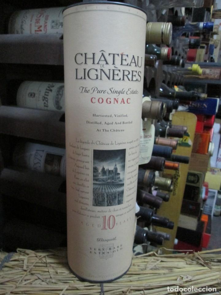 Coleccionismo de vinos y licores: ANTIGUA CAJA VACIA BRANDY CO&Ntilde;AC, CHATEAU LIGNERS 10 YEARS