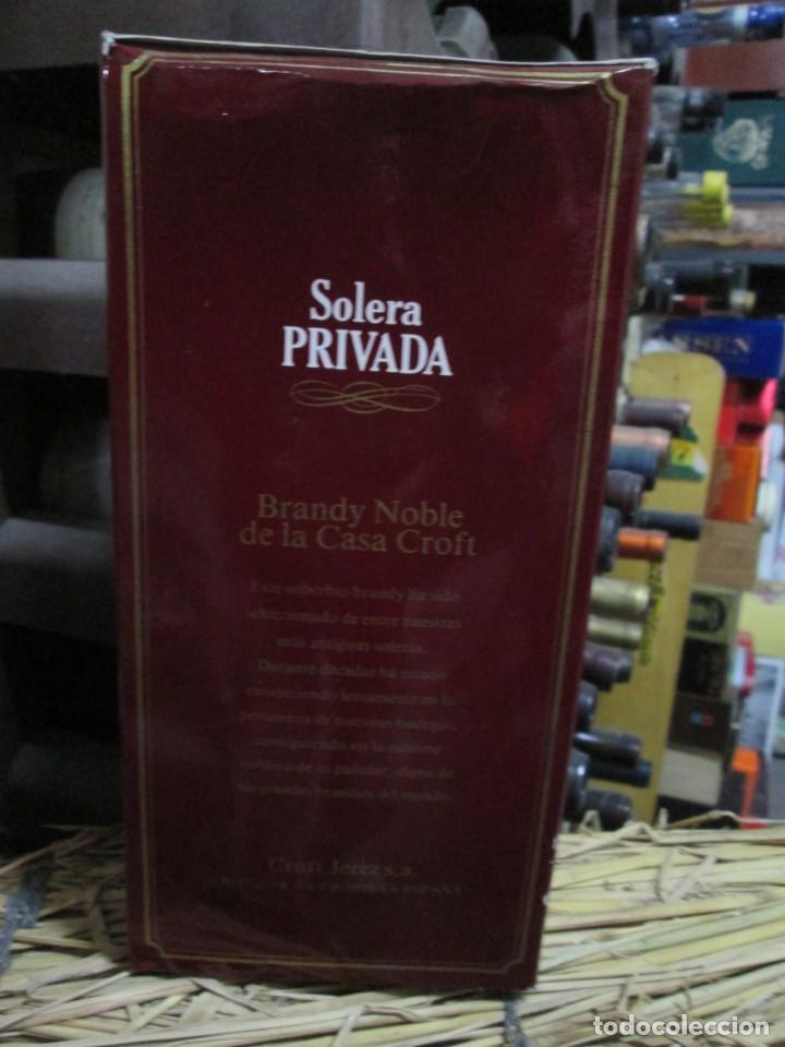 Coleccionismo de vinos y licores: ANTIGUA CAJA VACIA BRANDY CO&Ntilde;AC, SOLERA PRIVADA DE LA CASA CROFT