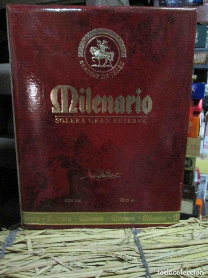 Coleccionismo de vinos y licores: ANTIGUA CAJA VACIA BRANDY CO&Ntilde;AC, MILENARIO