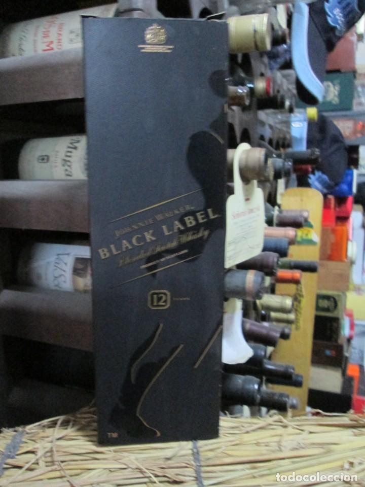 Coleccionismo de vinos y licores: ANTIGUA CAJA VACIA BRANDY CO&Ntilde;AC, BLACK LABEL
