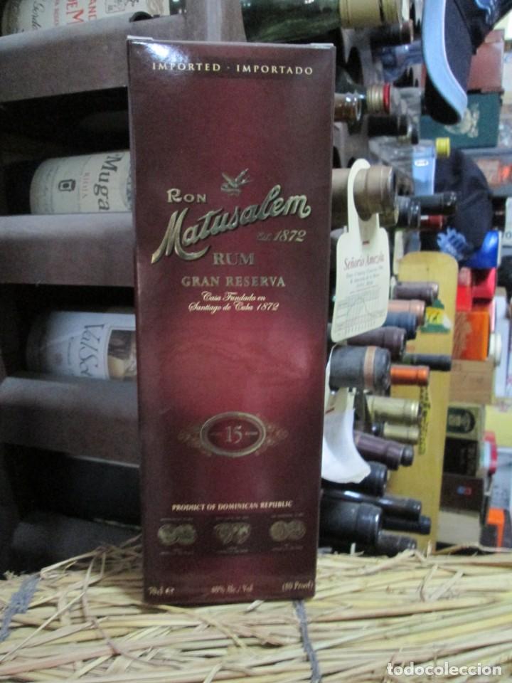 Coleccionismo de vinos y licores: ANTIGUA CAJA VACIA BRANDY CO&Ntilde;AC, RON MATUSALEM