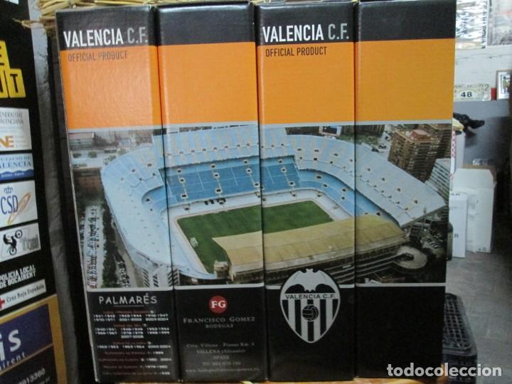 Coleccionismo de vinos y licores: ANTIGUA CAJA VACIA BRANDY CO&Ntilde;AC, VALENCIA C.F. 4 CAJAS
