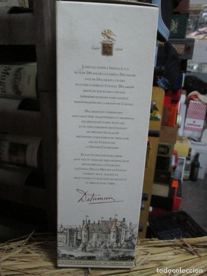 Coleccionismo de vinos y licores: ANTIGUA CAJA VACIA BRANDY CO&Ntilde;AC, DELAMAIN