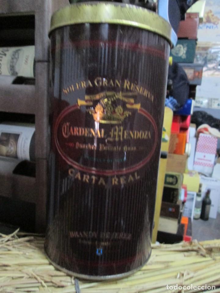 Coleccionismo de vinos y licores: ANTIGUA CAJA VACIA BRANDY CO&Ntilde;AC, CARDENAL MENDOZA CARTA REAL