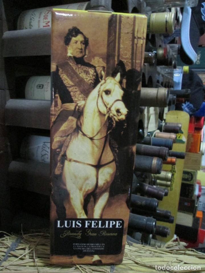 Coleccionismo de vinos y licores: ANTIGUA CAJA VACIA BRANDY CO&Ntilde;AC, LUIS FELIPE