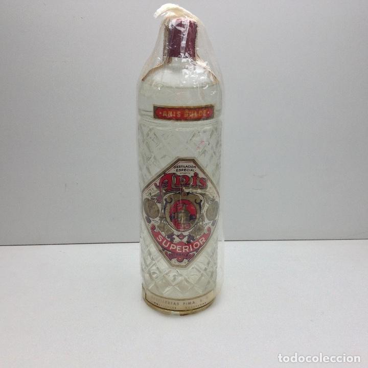 Coleccionismo de vinos y licores: RARA BOTELLA DE ANIS SUPERIOR - DESTILERIAS PIMA S.A. HOSPITALET - PCTO 4 pts