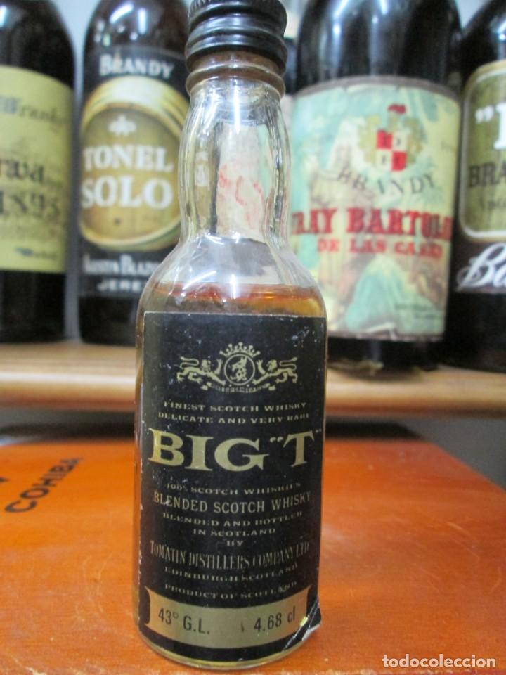 Coleccionismo de vinos y licores: ANTIGUO BOTELLIN BRANDY CO&Ntilde;AC, BIG&acute;T BLENDED SCOTCH WHISKY