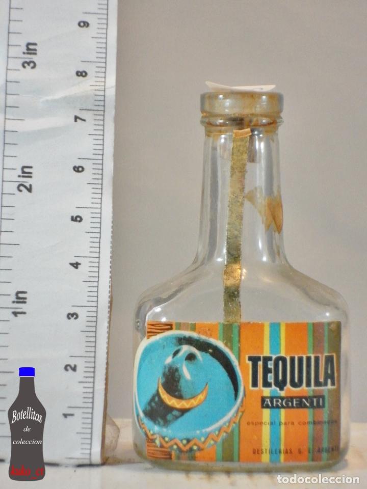 Collection of wines and liquors: BOTELLITA BOTELLIN TEQUILA ARGENTI ESPECIAL COMBINADOS DESTILERIAS G. ALGENTI