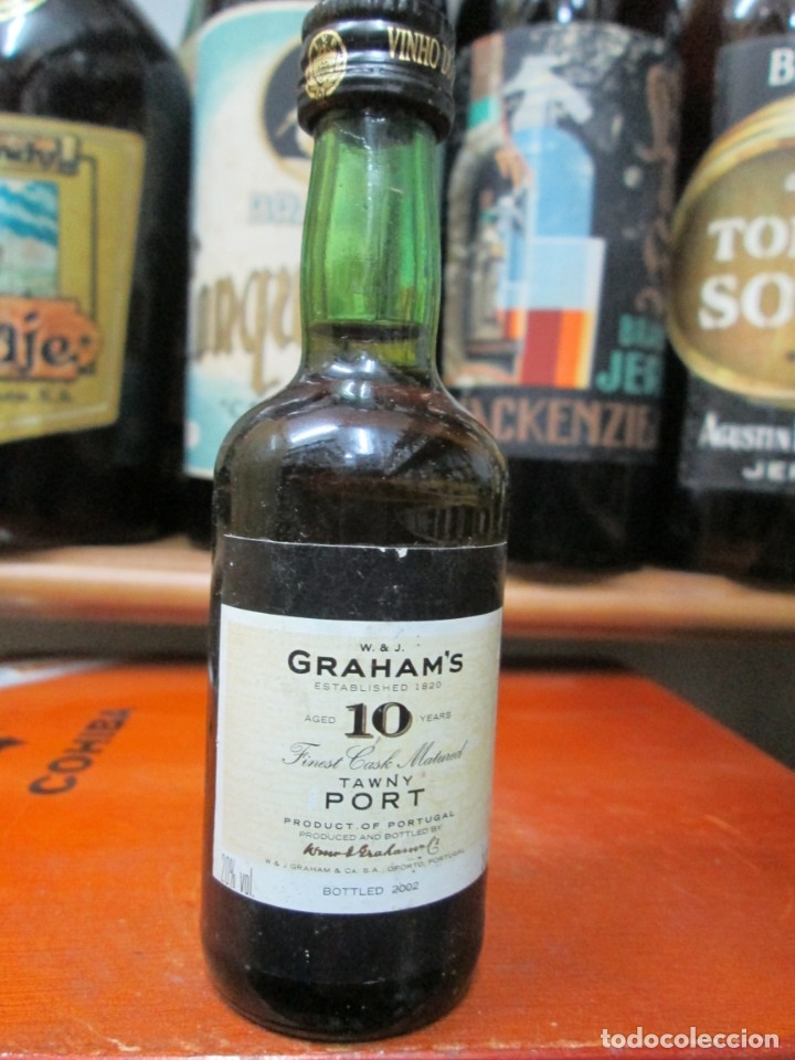 Coleccionismo de vinos y licores: ANTIGUO BOTELLIN BRANDY CO&Ntilde;AC, GRAHAM&acute;S 10 A&Ntilde;OS PORT 2002