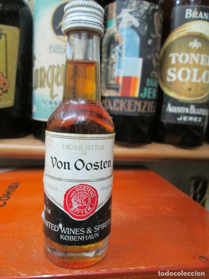 Coleccionismo de vinos y licores: ANTIGUO BOTELLIN BRANDY CO&Ntilde;AC, VON OOSTEN KOBENHANVN