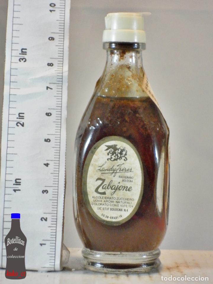 Sammlung von Weinen und Lik&ouml;ren: BOTELLITA BOTELLIN LANDY FRERES ZABAJONE BOLOGNE ITALIA RISTORANTE SANTORO SIRACUSA