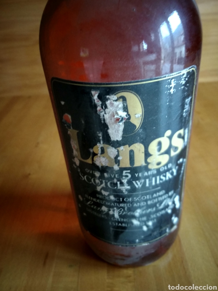 Coleccionismo de vinos y licores: Whisky langs, de la d&eacute;cada de los 60 - Foto 2