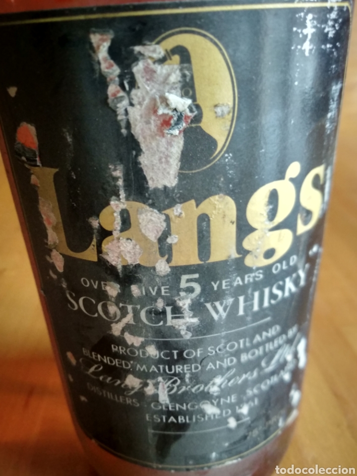 Coleccionismo de vinos y licores: Whisky langs, de la d&eacute;cada de los 60 - Foto 5