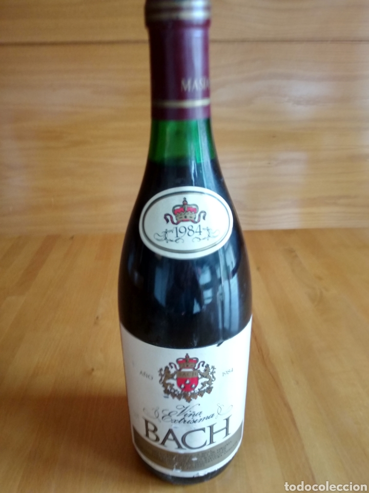 Sammlung von Weinen und Lik&ouml;ren: Vi&ntilde;a extrisima BACH. 1984. PRECINTADA