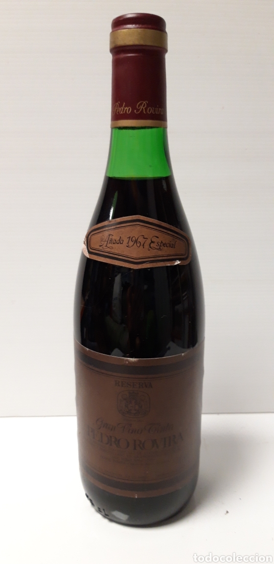 Sammlung von Weinen und Lik&ouml;ren: BOTELLA GRAN VINO TINTO PEDRO ROVIRA RESERVA A&Ntilde;ADA 1967 ESPECIAL