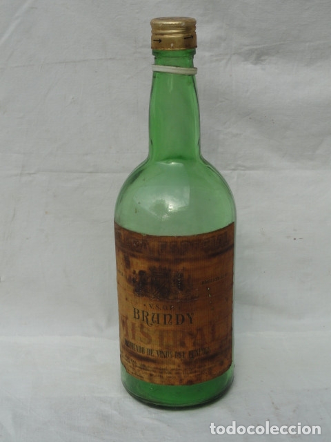 Coleccionismo de vinos y licores: BOTELLA BRANDY MISTRAL 2L VACIA.