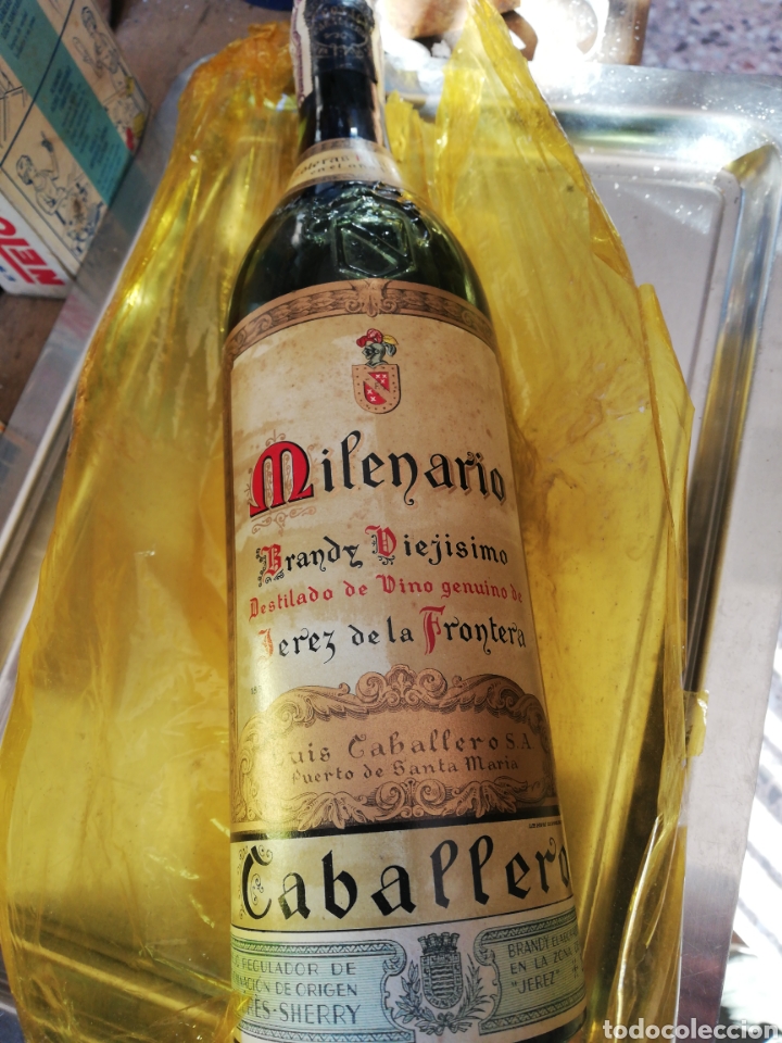 Coleccionismo de vinos y licores: &Uacute;nico , BRANDY MILENARIO LUIS CABALLERO, con su estuche