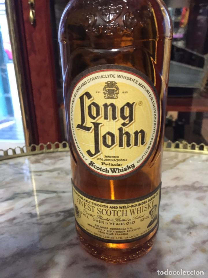Coleccionismo de vinos y licores: Botella Whisky LONG JOHN - Foto 3