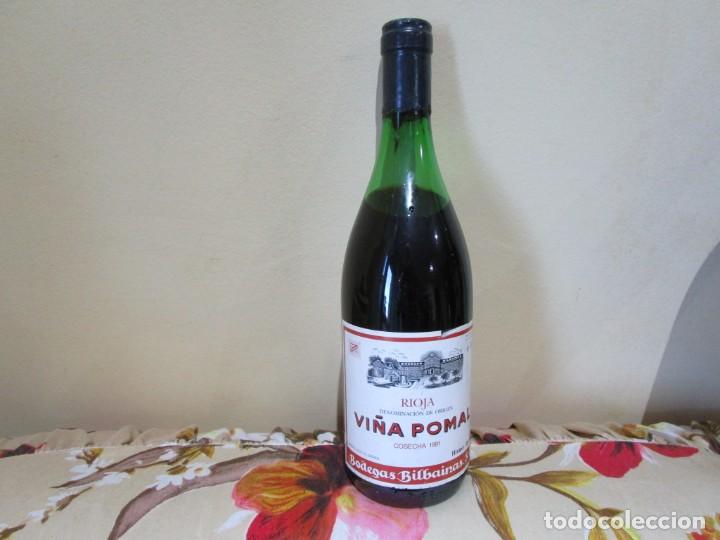 Collection of wines and liquors: BOTELLA VINO TINTO RIOJA HARO ' VI&Ntilde;A POMAL ' - COSECHA 1981 BODEGAS BILBAINAS, VER FOTOS + INFO