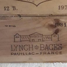 Coleccionismo de vinos y licores: VINO LYNCH BAGES, PAUILLAC 1981. Lote 187218166