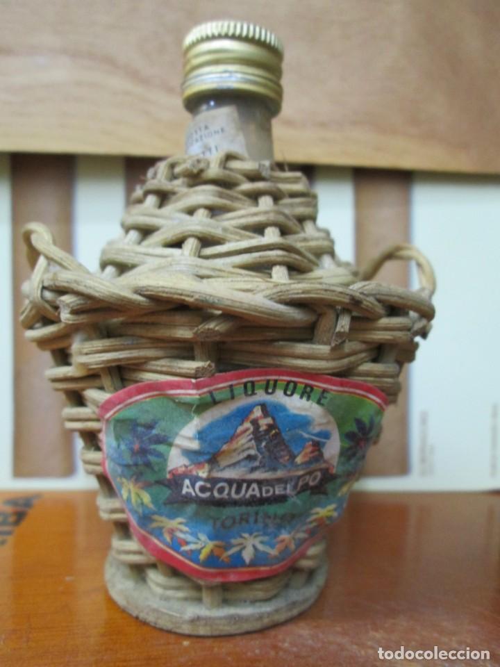 Sammlung von Weinen und Lik&ouml;ren: ANTIGUO BOTELLIN, LIQUORE ACQUADELPO TORINO