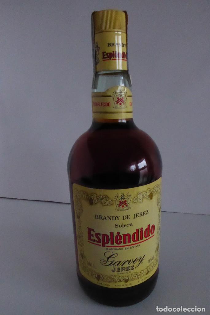 Coleccionismo de vinos y licores: BOTELLA DE LITRO DE BRANDY ESPL&Eacute;NDIDO - Foto 1