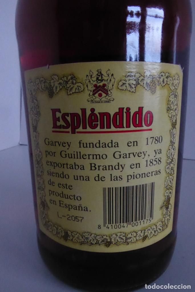 Coleccionismo de vinos y licores: BOTELLA DE LITRO DE BRANDY ESPL&Eacute;NDIDO - Foto 3