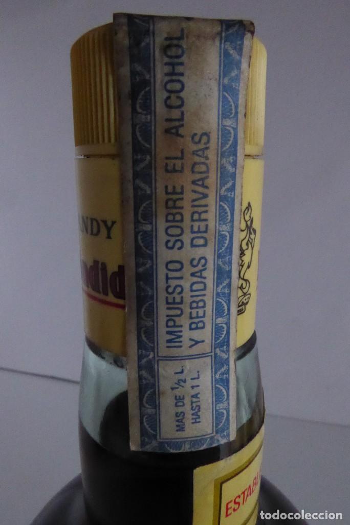 Coleccionismo de vinos y licores: BOTELLA DE LITRO DE BRANDY ESPL&Eacute;NDIDO - Foto 5