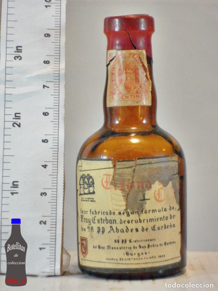 Coleccionismo de vinos y licores: BOTELLITA BOTELLIN LICOR TIZONA DEL CID SAN PEDRO DE CARDENA BURGOS