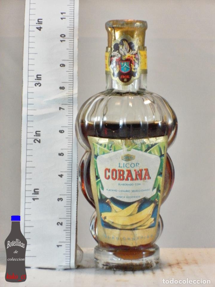 Coleccionismo de vinos y licores: BOTELLITA BOTELLIN LICOR COBANA ISLAS CANARIAS COCAL