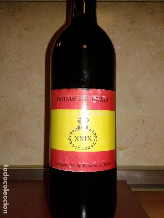 Sammlung von Weinen und Lik&ouml;ren: BOTELLA RIOJA BODAS DE PLATA ACADEMIA GENERAL MILITAR. 1996