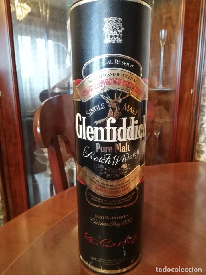 Coleccionismo de vinos y licores: GLENFIDDICH PURE MALT. SPECIAL OLD RESERVE WHISKY. INTACTA. SIN ABRIR. VINTAGE A&Ntilde;OS 80. 70 cl