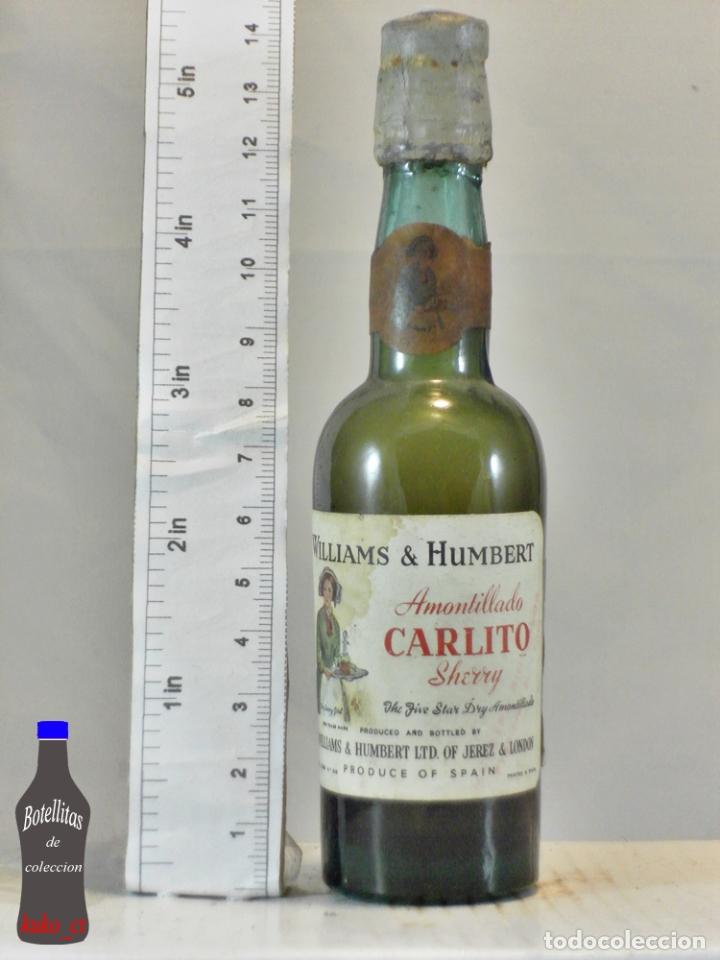 Sammlung von Weinen und Lik&ouml;ren: BOTELLITA BOTELLIN AMONTILLADO CARLITO SHERRY WILLIAMS & HUMBERT JEREZ AND LONDON MUESTRA PROPAGANDA