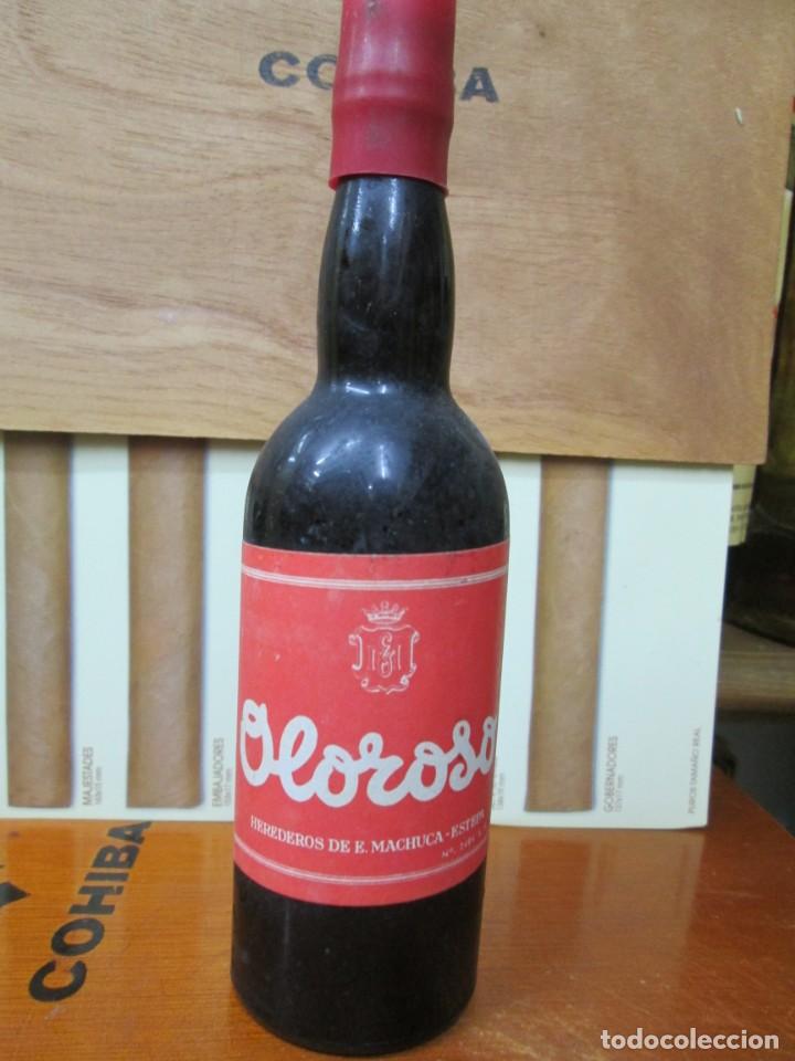 Collection of wines and liquors: ANTIGUO BOTELLIN, OLOROSO HEREDEROS DE MACHUCA, ESTEPONA