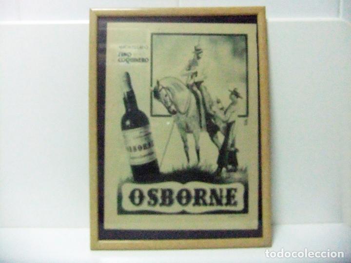 Collection of wines and liquors: MARCO Y RECORTE PRENSA ANTIGUO ANUNCIO OSBORNE AMONTILLADO FINO COQUINERO PUBLICIDAD GISBERT BOTELLA