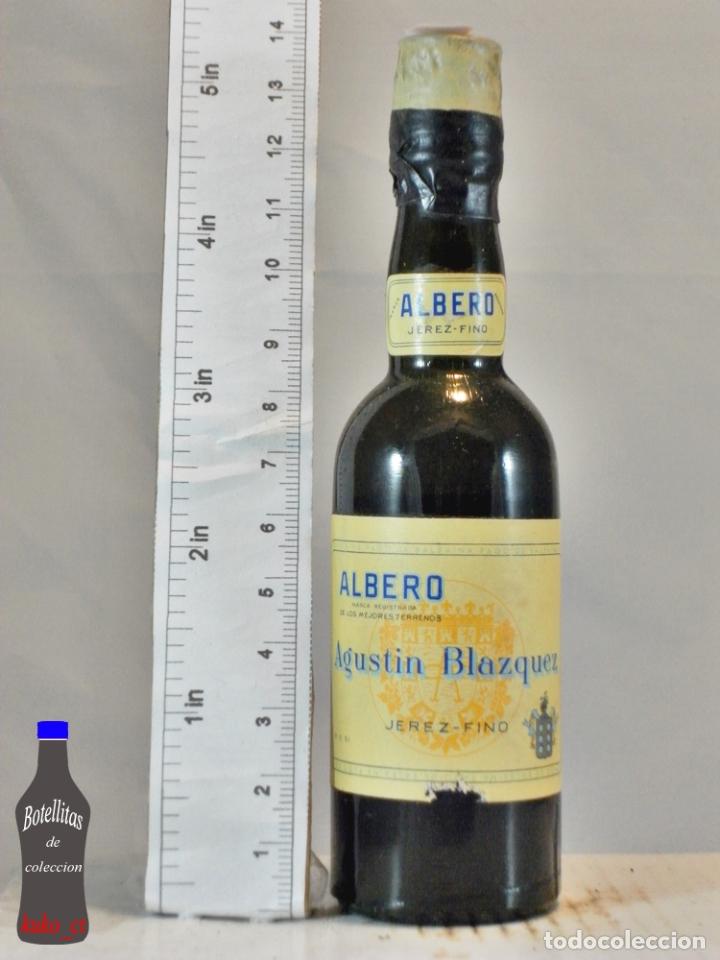 Sammlung von Weinen und Lik&ouml;ren: BOTELLITA BOTELLIN ALBERO JEREZ FINO AGUSTIN BLAZQUEZ JEREZ DE LA FRONTERA