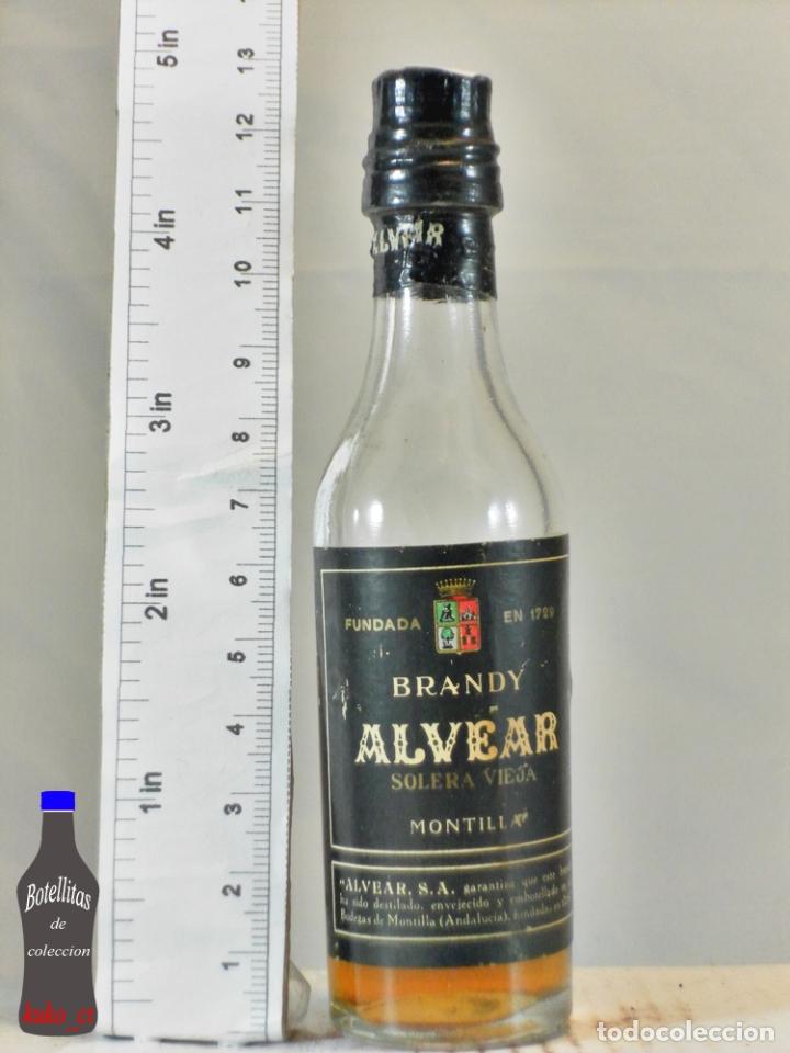 Coleccionismo de vinos y licores: BOTELLITA BOTELLIN BRANDY ALVEAR SOLERA VIEJA MONTILLA ESPA&Ntilde;A