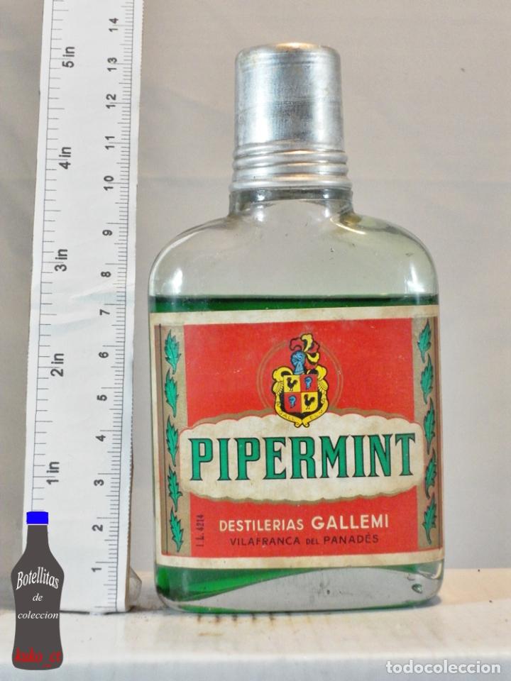 Sammlung von Weinen und Lik&ouml;ren: BOTELLITA BOTELLIN PETACA PIPERMINT DESTILERIAS GALLEMI VILLAFRANCA
