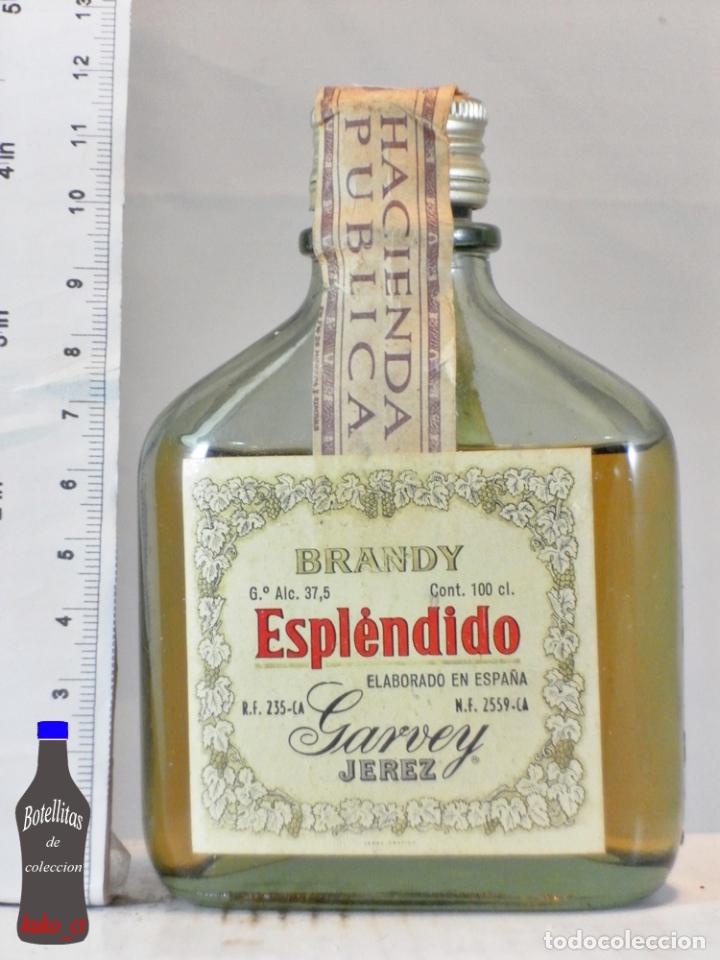 Coleccionismo de vinos y licores: BOTELLITA BOTELLIN PETACA BRANDY ESPLENDYDO GARVEY JEREZ DE LA FRONTERA