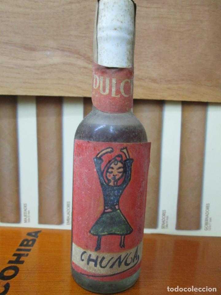 Collection of wines and liquors: ANTIGUO BOTELLIN, DULCE CHUNGA
