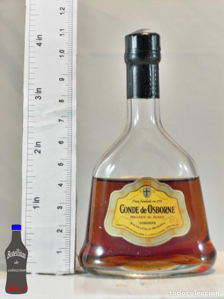 Coleccionismo de vinos y licores: BOTELLITA BOTELLIN CONDE DE OSBORNE BRANDY DE JEREZ SOLERA GRAN RESERVA
