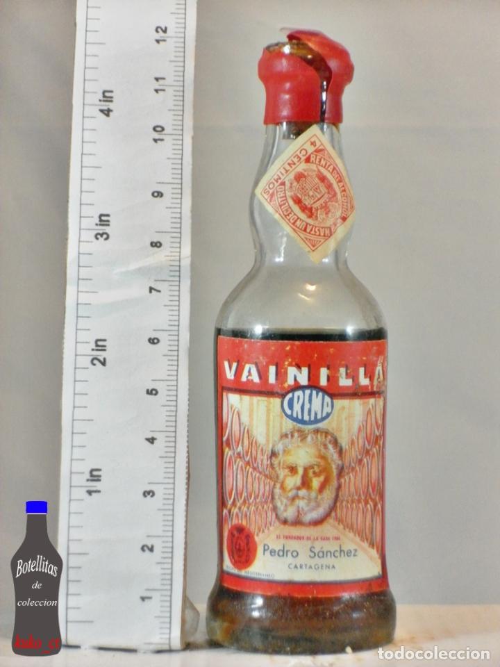 Coleccionismo de vinos y licores: BOTELLITA BOTELLIN VAINILLA CREMA LICOR 49 PEDRO SANCHEZ CARTAGENA