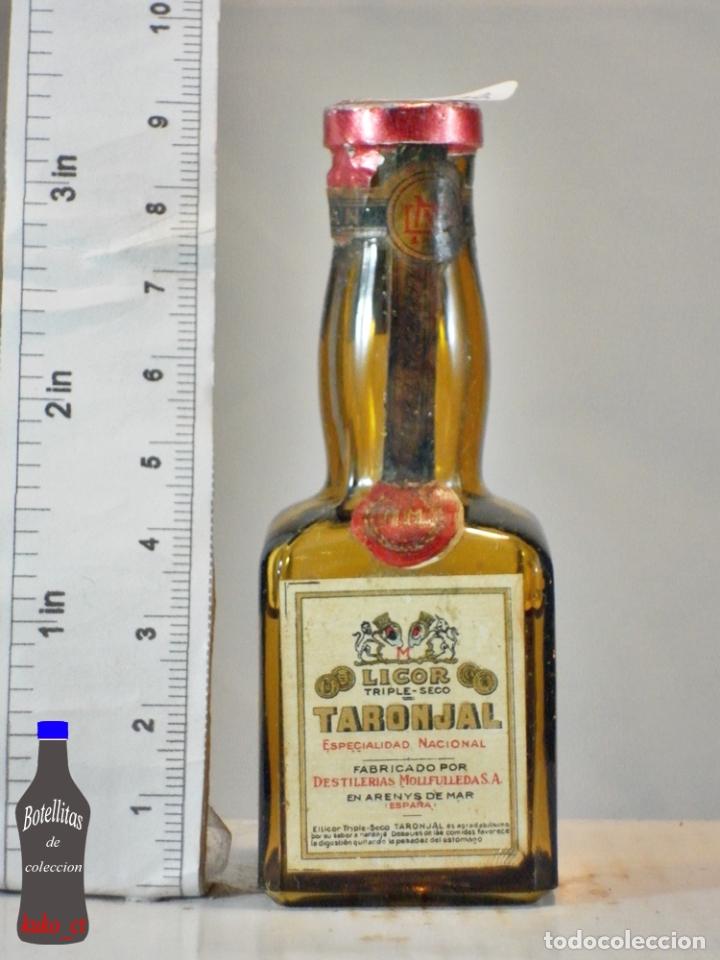 Coleccionismo de vinos y licores: BOTELLITA BOTELLIN LICOR TARONJAL DESTILERIAS MOLLFULLEDA S.A. ARENYS DE MAR BARCELONA