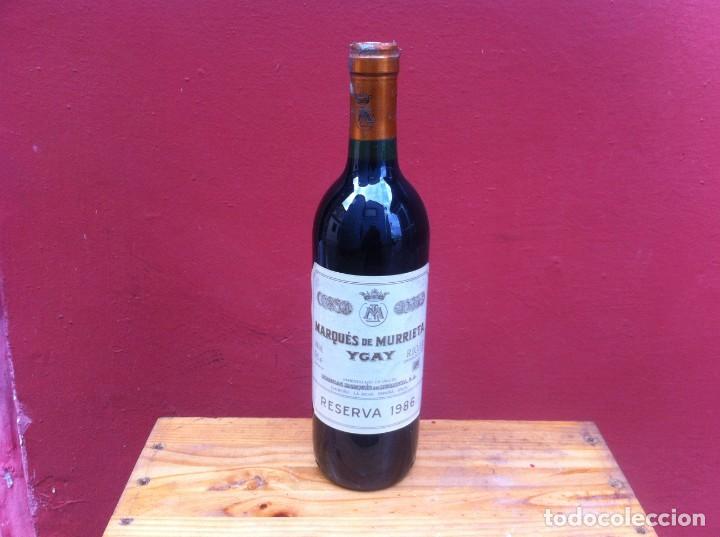 Sammlung von Weinen und Lik&ouml;ren: BOTELLA DE VINO. MARQU&Eacute;S DE MURRIETA YGAY. RESERVA 1986. RIOJA