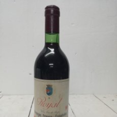 Coleccionismo de vinos y licores: BOTELLA DE VINO ROYAL RESERVA 1966. BODEGAS FRANCO ESPAÑOLAS. RIOJA TINTO.. Lote 196794033