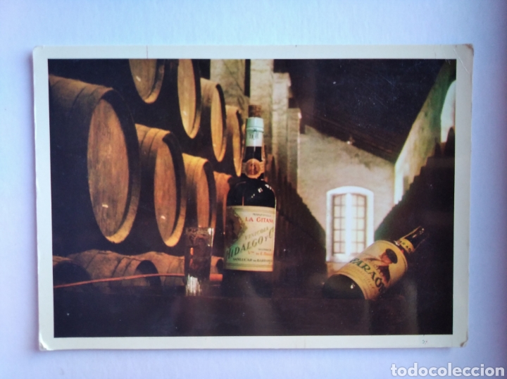 Collection of wines and liquors: Postal vin&iacute;cola Hidalgo Sanl&uacute;car de Barrameda C&aacute;diz vino rinc&oacute;n bodega San Luis a&ntilde;o 1968