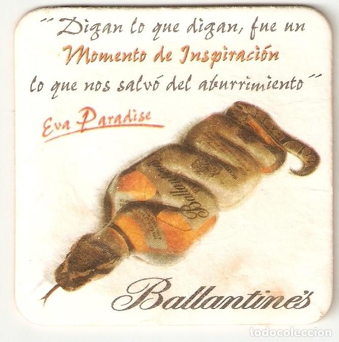 Coleccionismo de vinos y licores: POSAVASOS BALLANTINES - CARTON DURO - EVA PARADISE